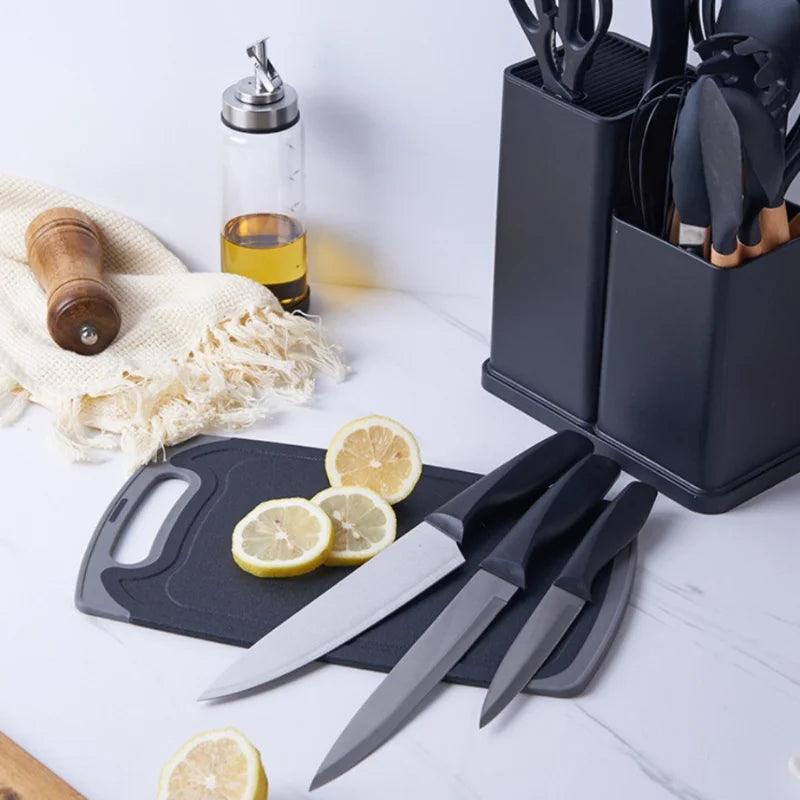 Kit Completo Jogo  Utensílios de Cozinha De 19 Peç